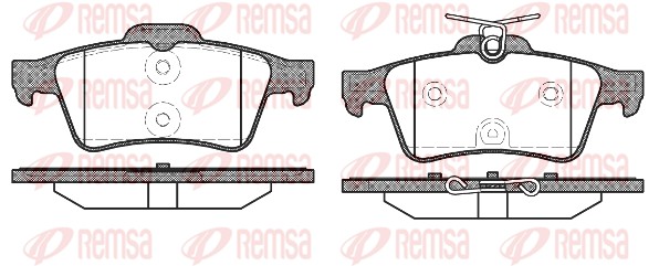 Kit de plaquettes de frein, frein à disque REMSA 0842.40