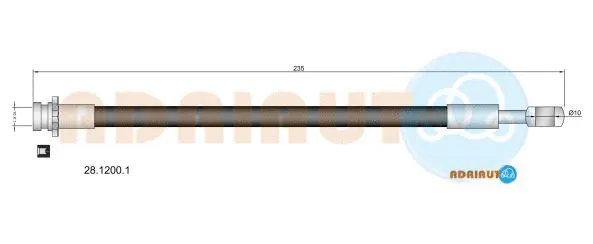 Flexible de frein ADRIAUTO 28.1200.1