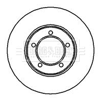 Disque de frein BORG & BECK BBD4855