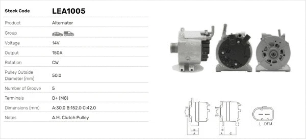 Alternateur LUSA LEA1005