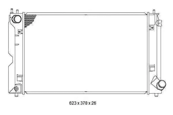 Radiateur, refroidissement du moteur ORDONEZ 2065109