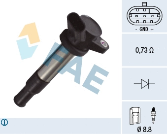 Bobine d'allumage FAE 80357