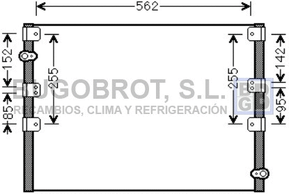 Condenseur, climatisation BUGOBROT 62-TO5278