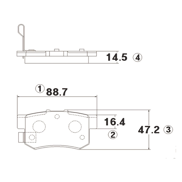 Kit de plaquettes de frein, frein à disque CTR GK0325