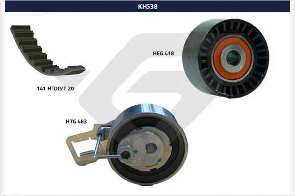 Kit de courroie crantée HUTCHINSON KH 538