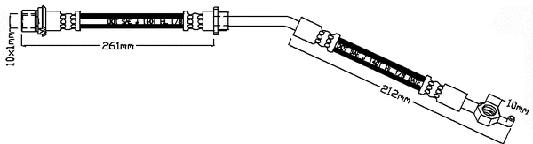 Flexible de frein JURATEK JBH1231R