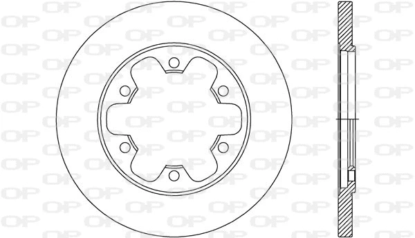 Disque de frein OPEN PARTS BDA2732.10