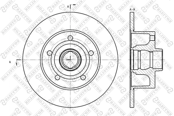 Disque de frein STELLOX 6020-4757-SX
