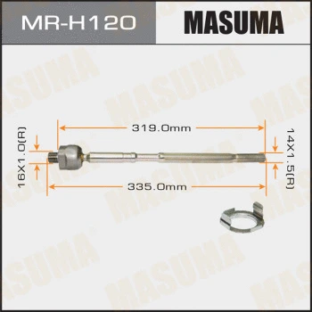 Rotule de direction intérieure, barre de connexion MASUMA MR-H120