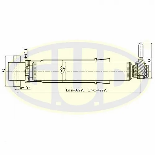 Amortisseur G.U.D. GSA344800