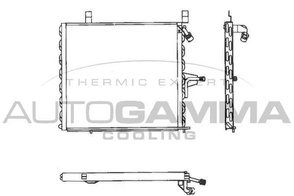 Condenseur, climatisation AUTOGAMMA 101726