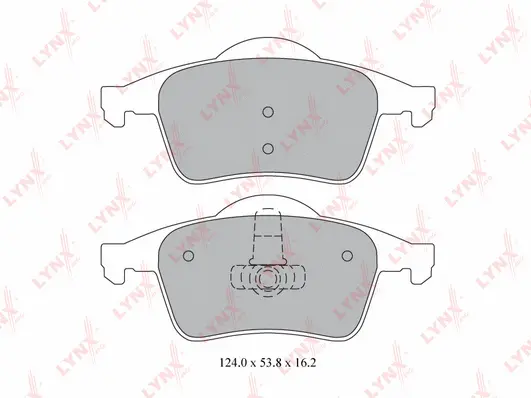 Kit de plaquettes de frein, frein à disque LYNXAUTO BD-7812
