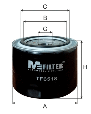 Filtre à huile MFILTER TF 6518