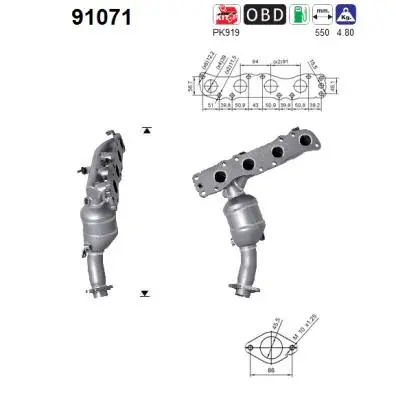 Catalyseur AS 91071