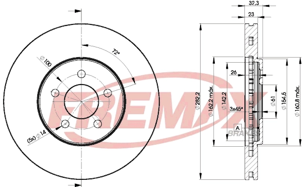 Disque de frein FREMAX BD-4073