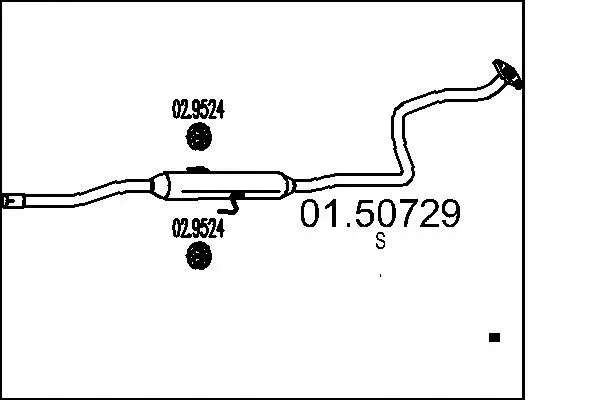 Silencieux central MTS 01.50729