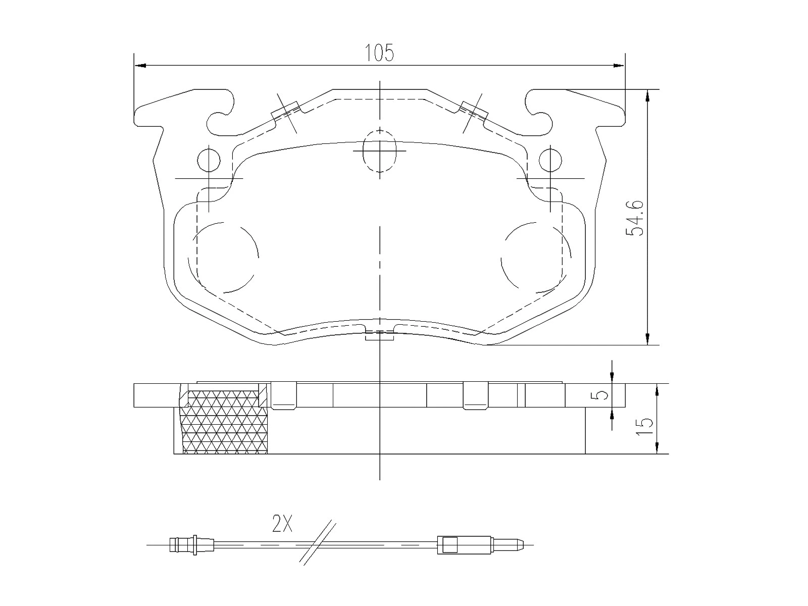 Kit de plaquettes de frein, frein à disque A.Z. Meisterteile AZMT-44-022-1351