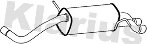 Silencieux arrière KLARIUS 241071