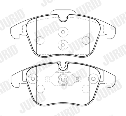 Kit de plaquettes de frein, frein à disque JURID 574009J