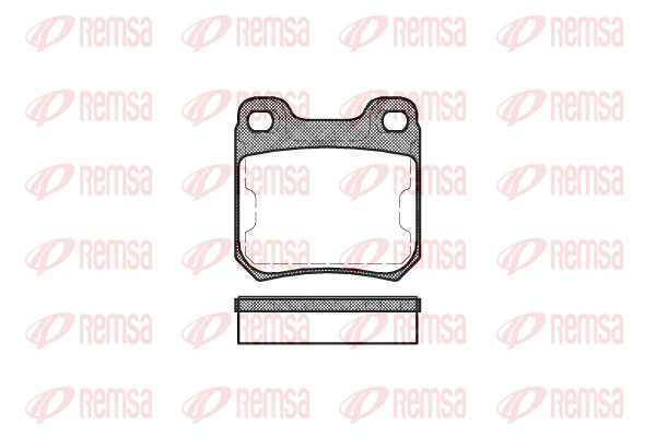Kit de plaquettes de frein, frein à disque REMSA 0239.50