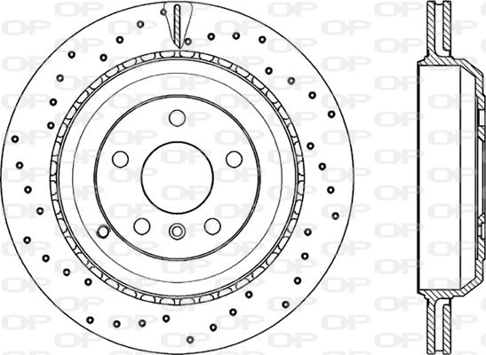 Disque de frein OPEN PARTS BDRS2297.25
