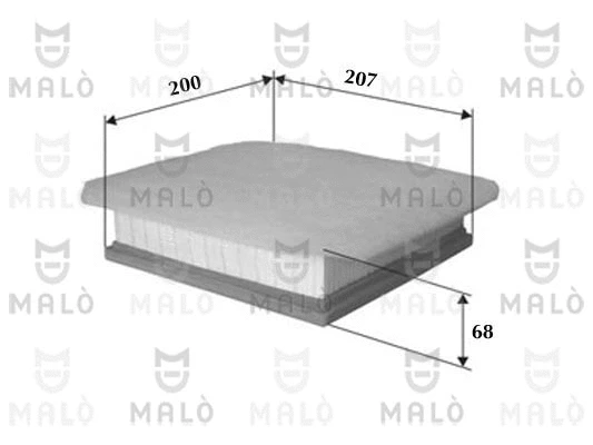 Filtre à air AKRON-MALÒ 1500563