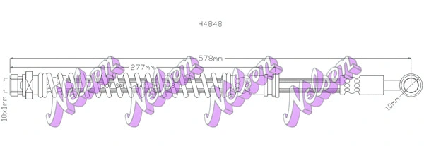 Flexible de frein KAWE H4848