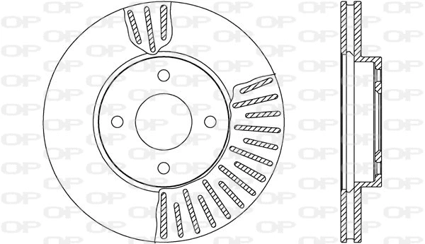 Disque de frein OPEN PARTS BDA2648.20