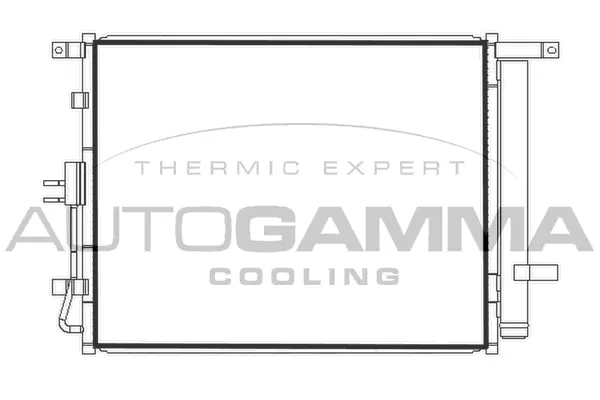 Condenseur, climatisation AUTOGAMMA 107783