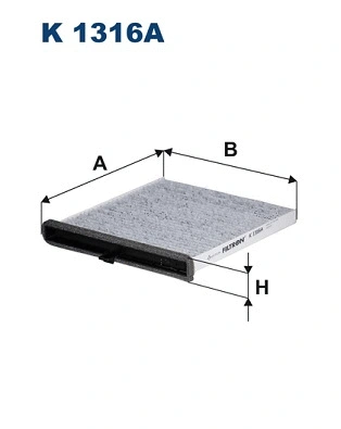 Filtre, air de l'habitacle FILTRON K 1316A