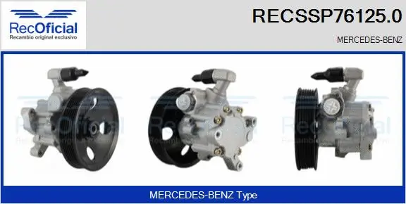 Pompe hydraulique, direction RECOFICIAL RECSSP76125.0