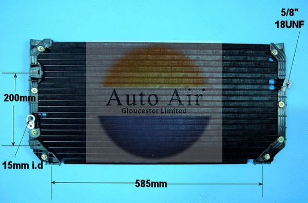 Condenseur, climatisation AUTO AIR GLOUCESTER 16-1015