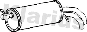 Silencieux arrière KLARIUS 210786