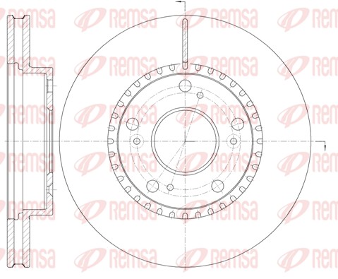 Disque de frein REMSA 61232.10