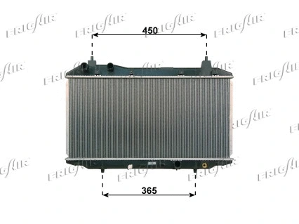 Radiateur, refroidissement du moteur FRIGAIR 0119.3032