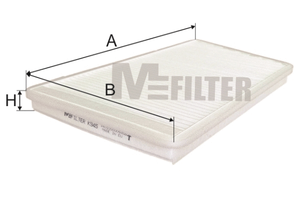 Filtre, air de l'habitacle MFILTER K 945