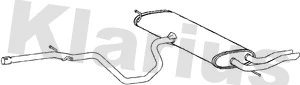 Silencieux arrière KLARIUS 270786