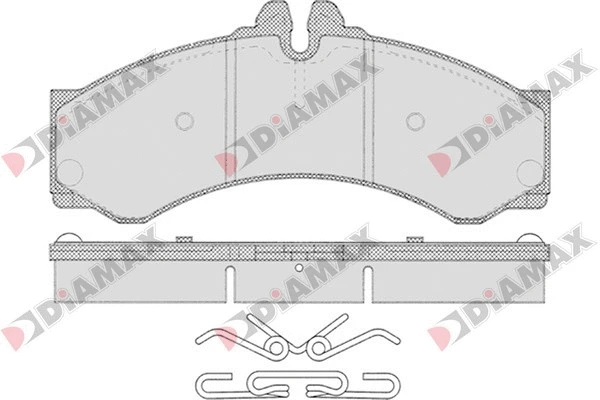 Kit de plaquettes de frein, frein à disque DIAMAX N09144