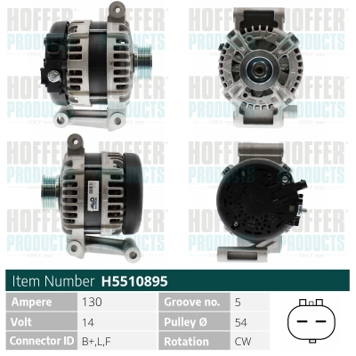 Alternateur HOFFER H5510895