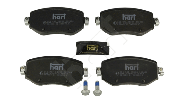 Kit de plaquettes de frein, frein à disque HART 256 957