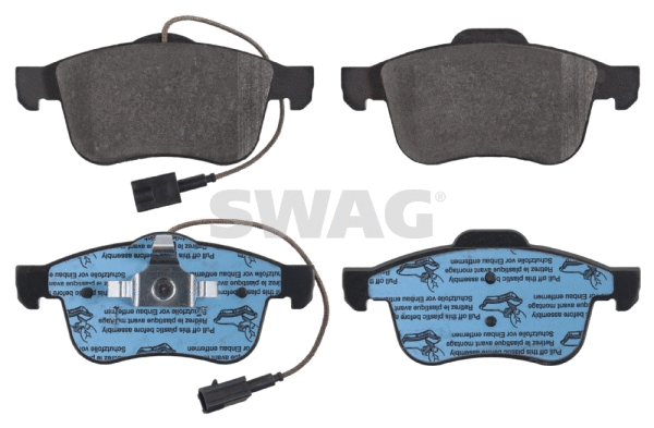 Kit de plaquettes de frein, frein à disque SWAG 74 91 6847