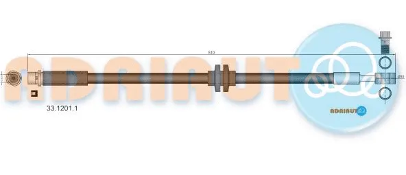 Flexible de frein ADRIAUTO 33.1201.1