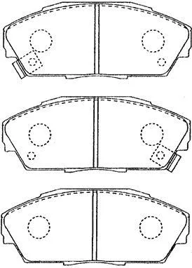 Kit de plaquettes de frein, frein à disque AISIN C1N013