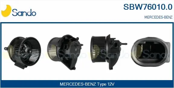 Pulseur d'air habitacle SANDO SBW76010.0