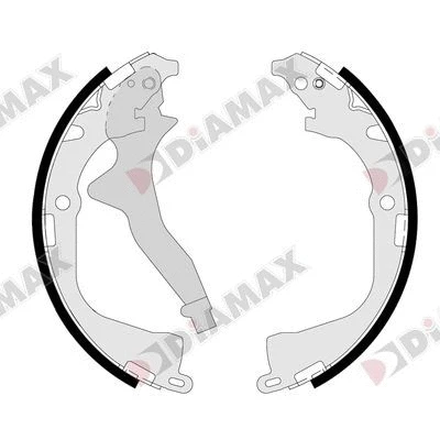 Jeu de mâchoires de frein DIAMAX N01382