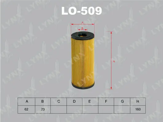 Filtre à huile LYNXAUTO LO-509