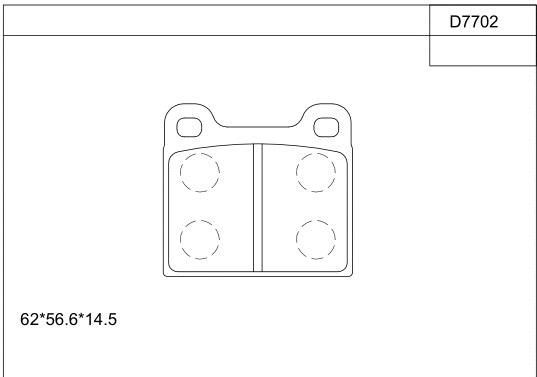 Kit de plaquettes de frein, frein à disque ASIMCO KD7702