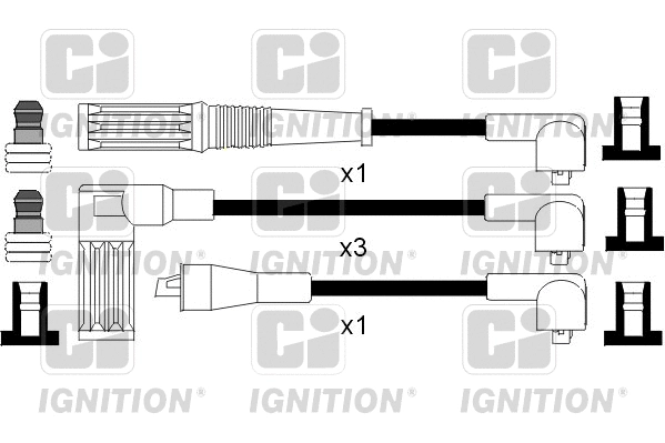 Kit de câbles d'allumage QUINTON HAZELL XC894