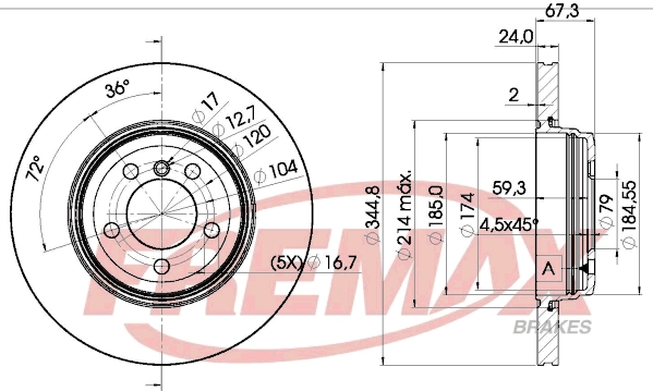 Disque de frein FREMAX BD-6129