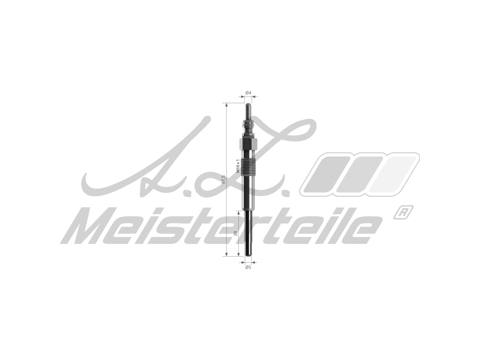 Bougie de préchauffage A.Z. Meisterteile AZMT-49-040-1019